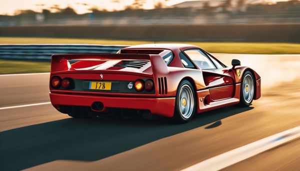 Quelle est la performance de vitesse de la ferrari f40 ?